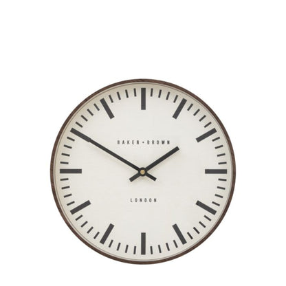 Baker &amp; Brown Claremont Clock Walnut 30cm