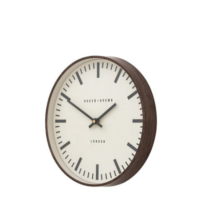 Baker &amp; Brown Claremont Clock Walnut 30cm