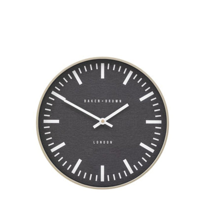 Baker &amp; Brown Claremont Wall Clock Chrome