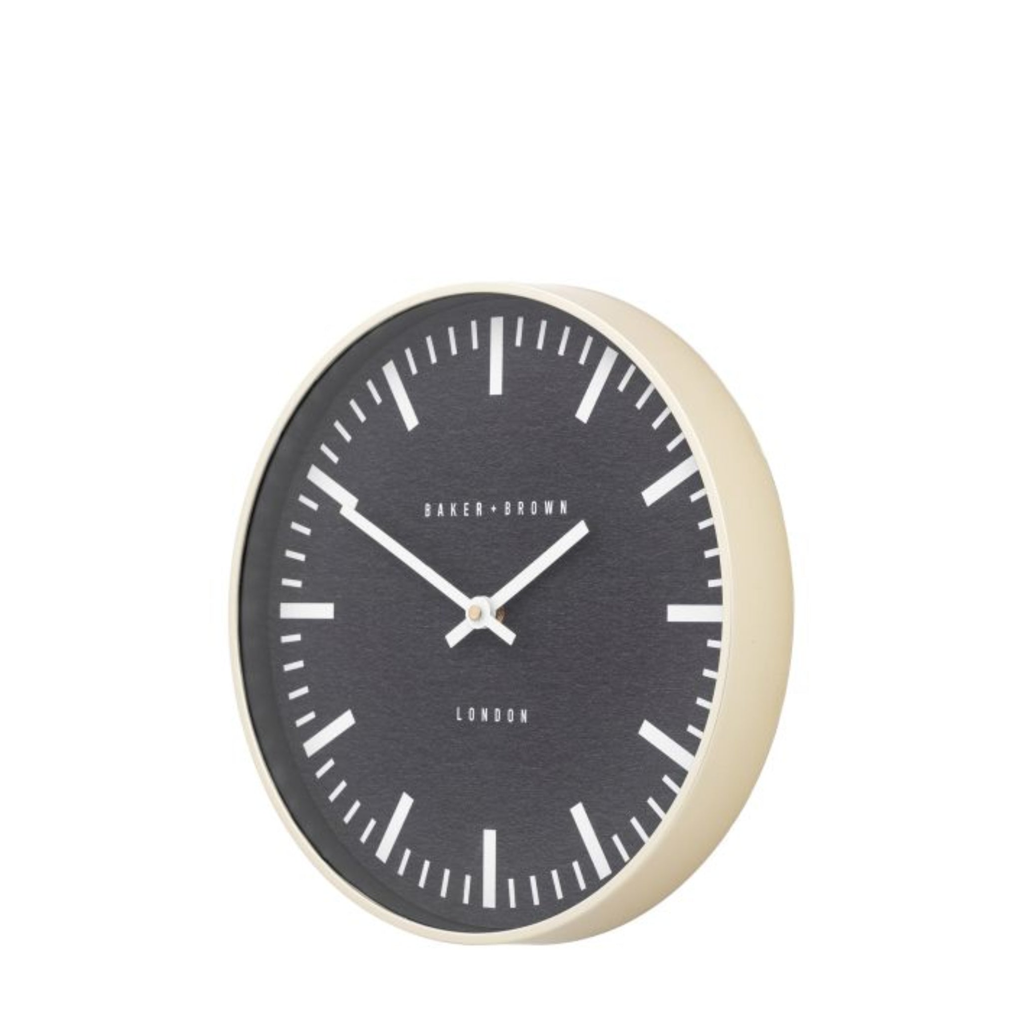 Baker &amp; Brown Claremont Wall Clock Chrome