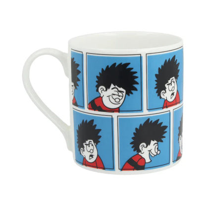 Mug with cartoon character design on a white background