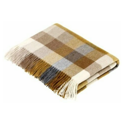 Bronte by Moon Harlequin Gold Throw