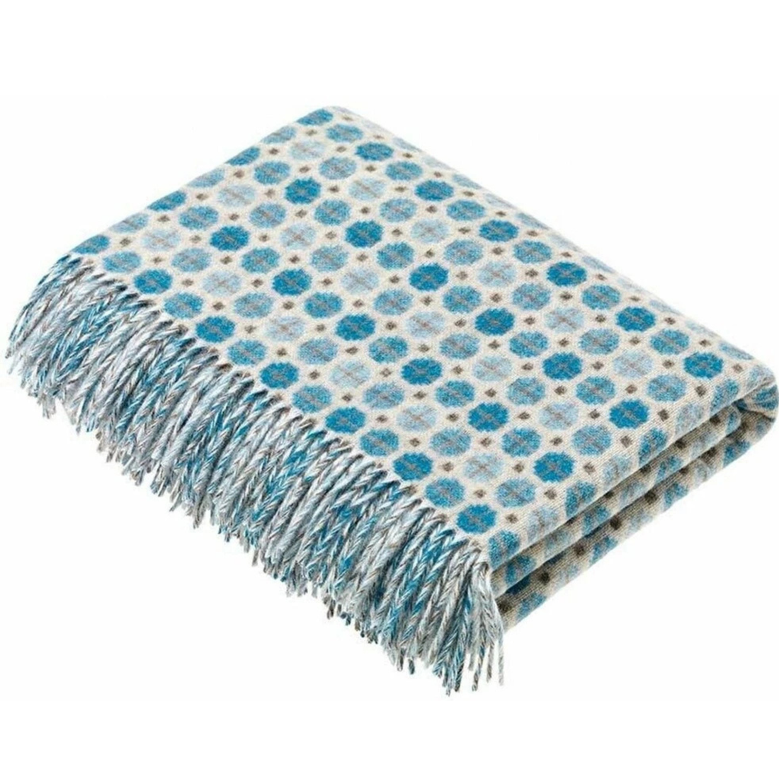 Bronte by Moon Milan Aqua Blue Throw