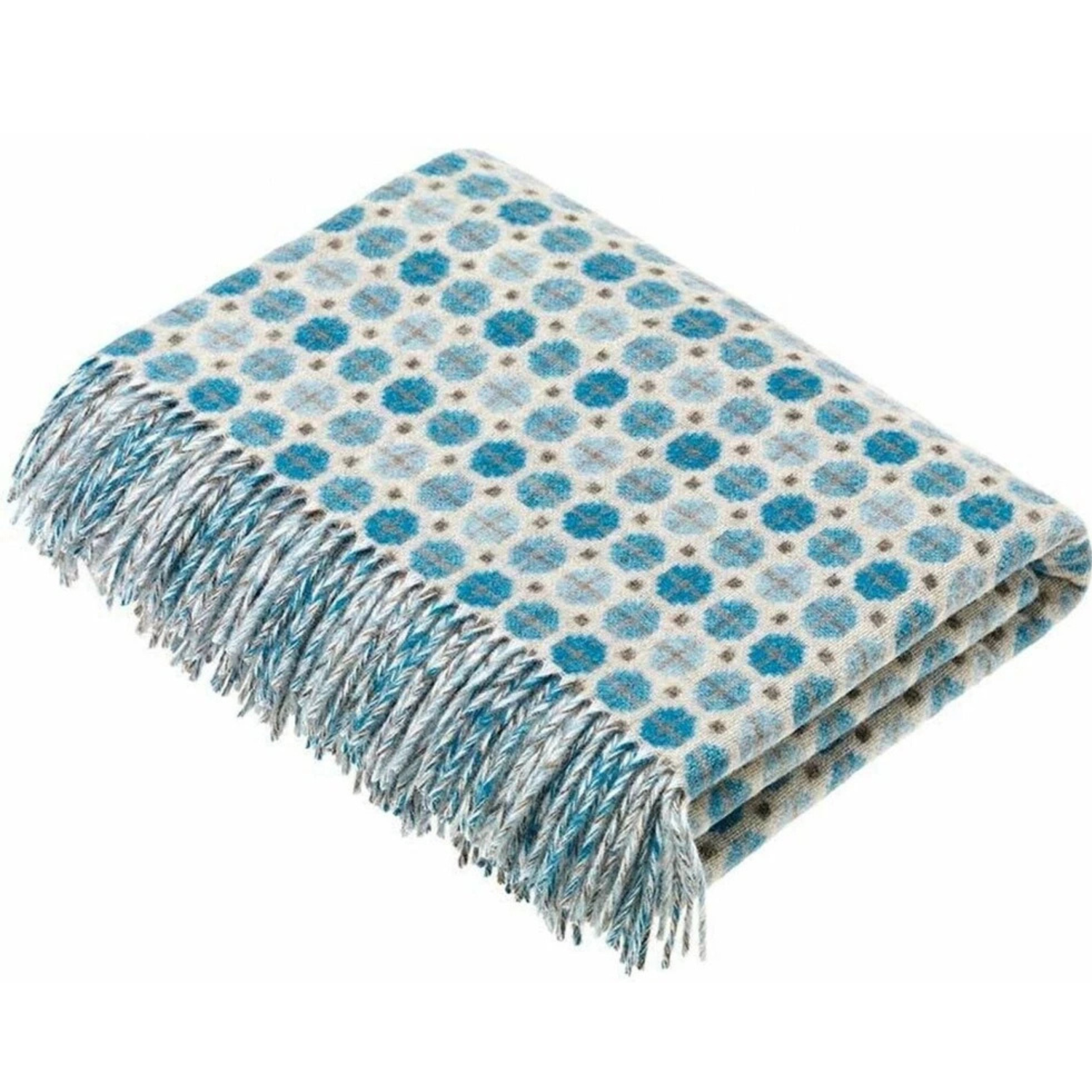 Bronte by Moon Milan Aqua Blue Throw