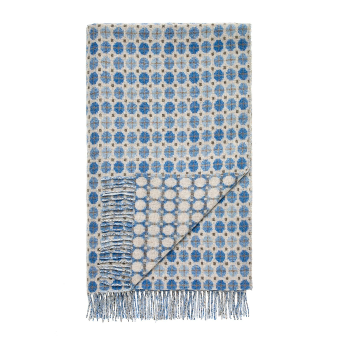 Bronte by Moon Milan Aqua Blue Throw