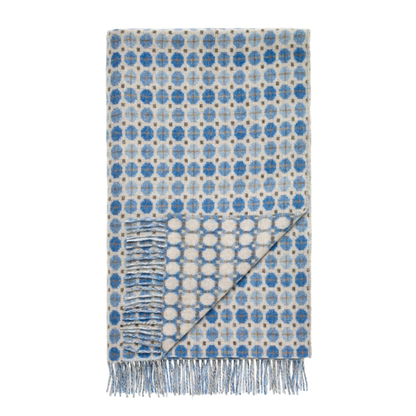 Bronte by Moon Milan Aqua Blue Throw