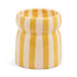 Paddywax Cabana Ochre Stripped Ceramic Candle - Gold Coast