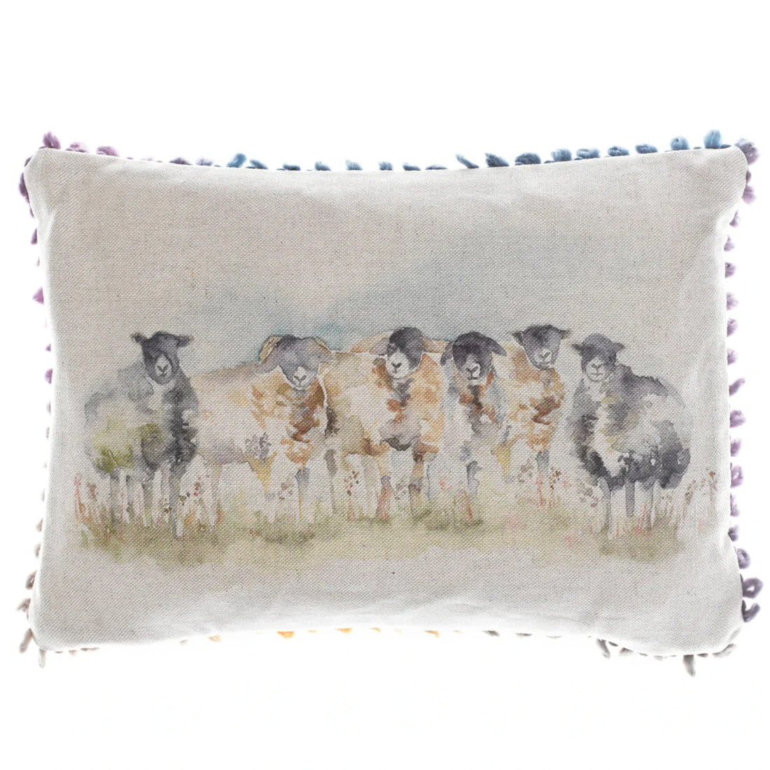 Voyage Maison Come By Printed Cushion Natural 25cm x 35cm