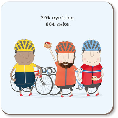 Rosie Made A Thing Cycling Cake Boy Coaster