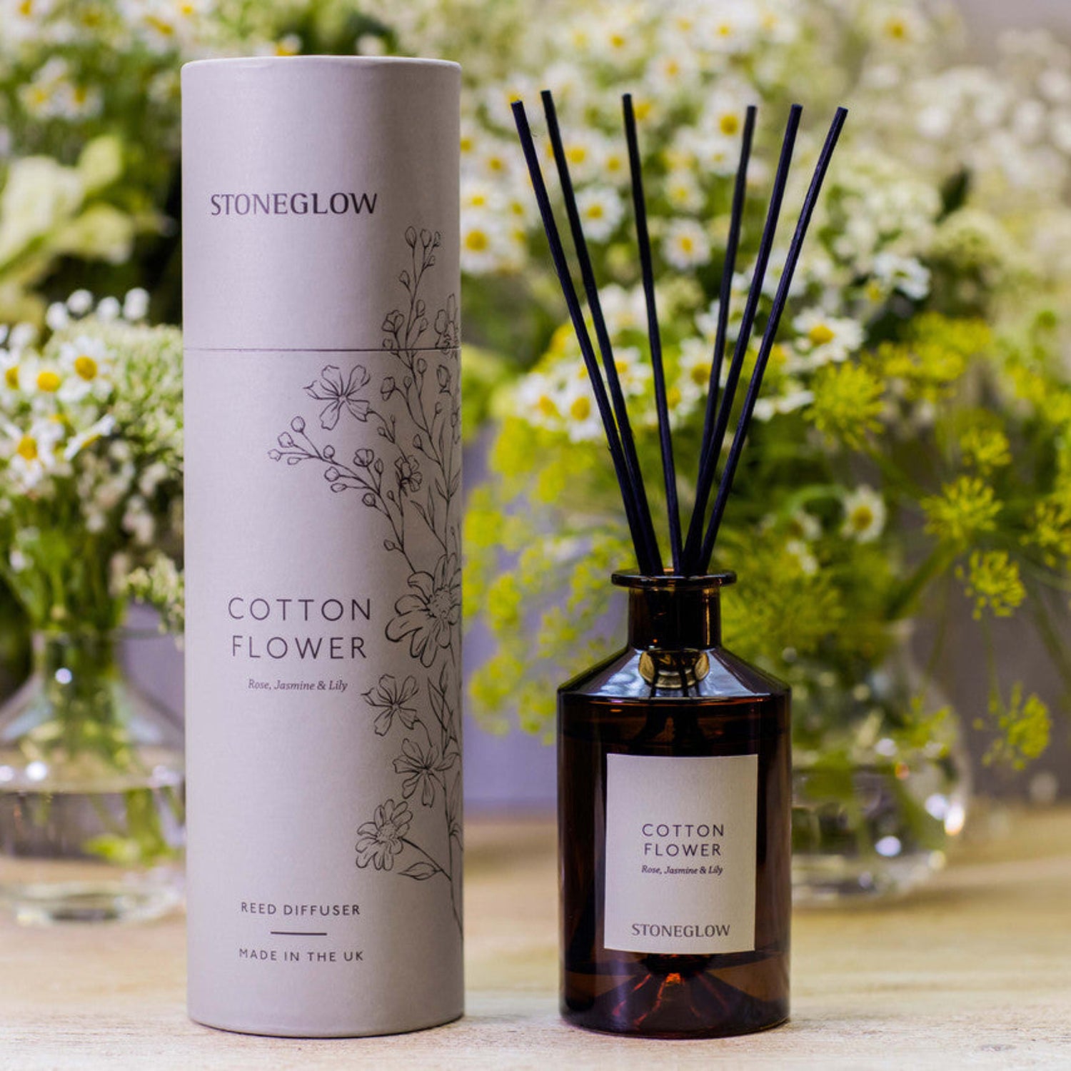 Stoneglow The Walled Garden Cotton Flower Diffuser 160ml