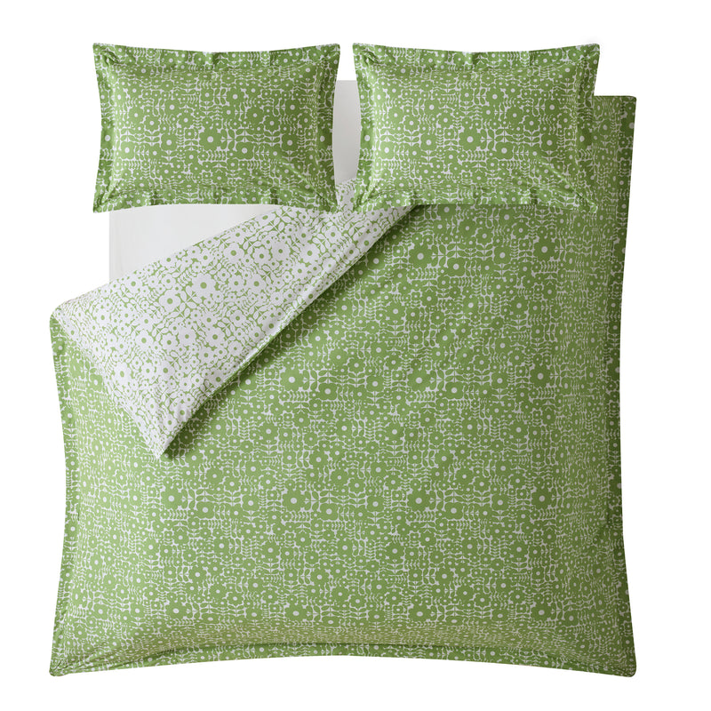 Orla Kiely Criss Cross Stem Duvet Cover Set Basil Green