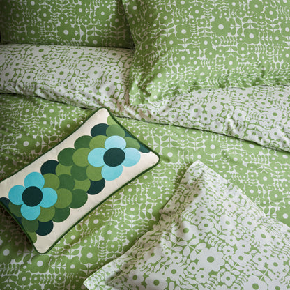 Orla Kiely Criss Cross Stem Duvet Cover Set Basil Green