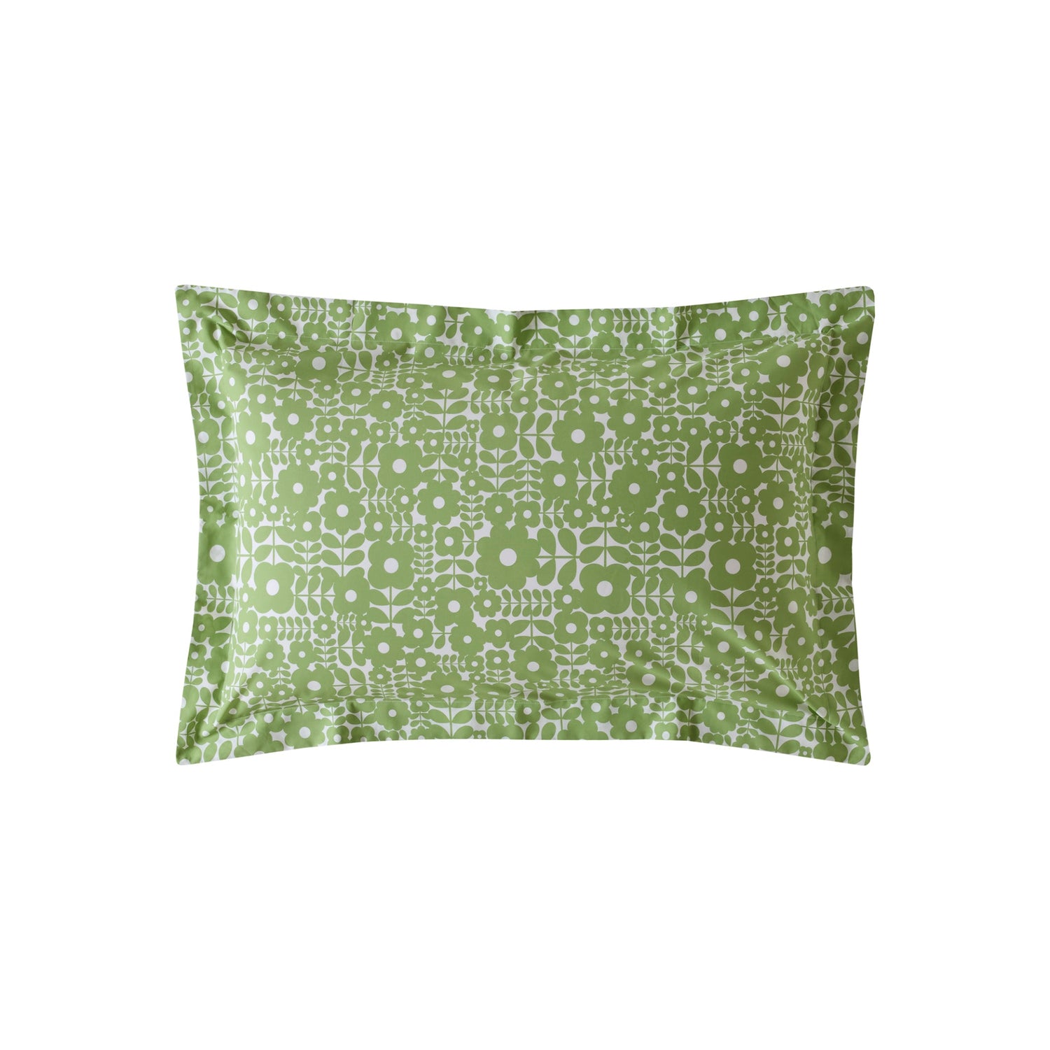 Orla Kiely Criss Cross Stem Duvet Cover Set Basil Green