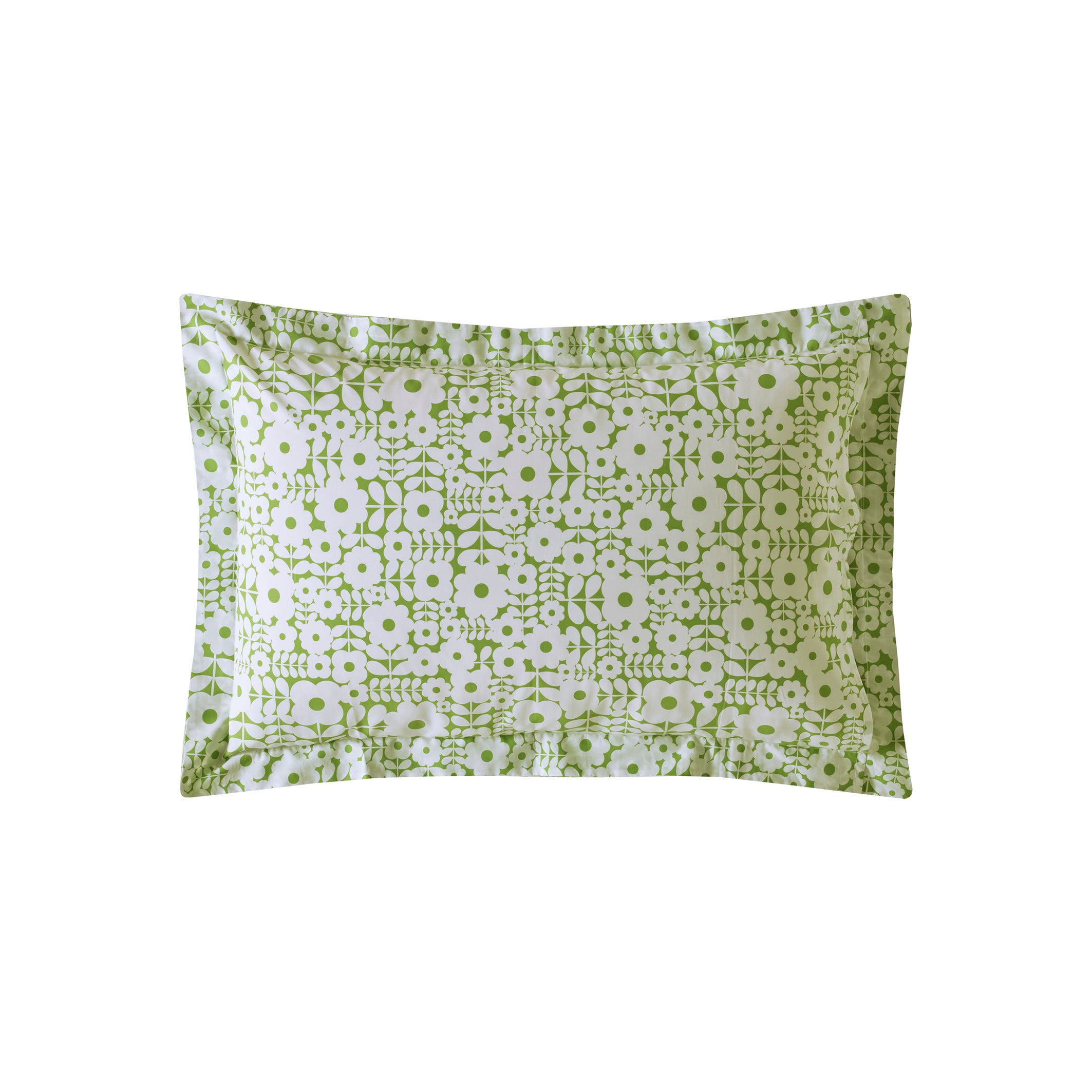 Orla Kiely Criss Cross Stem Duvet Cover Set Basil Green