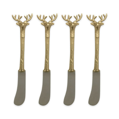 Culinary Concepts Set Of Four Golden Stag Spreaders