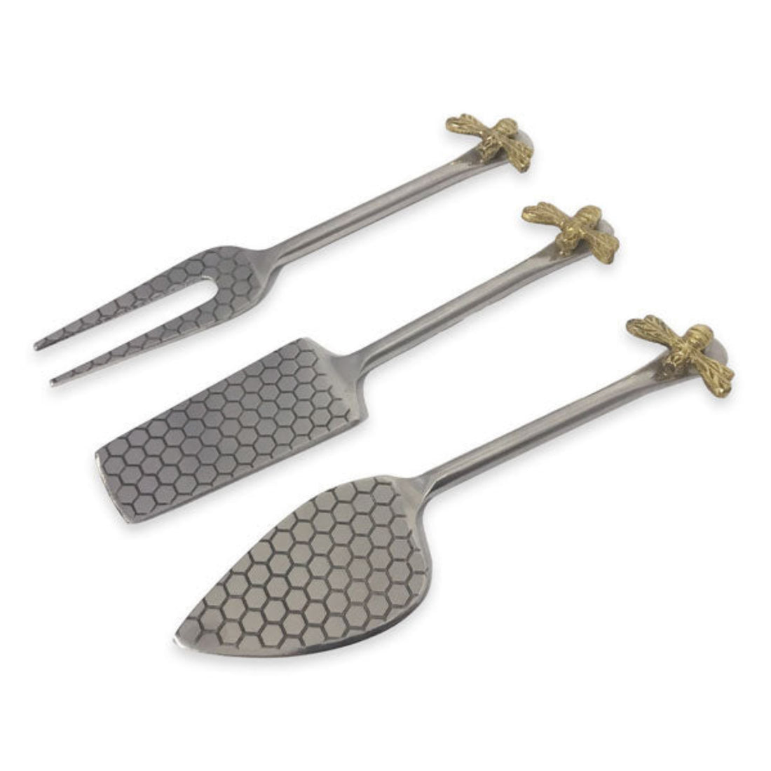 Culinary Concepts Queen Bee Honeycomb Three Piece Cheese Serving Set