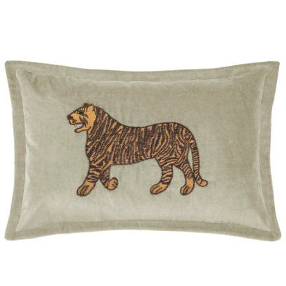Voyage Maison Durga Embroidered Cushion Cover Quartz 45cm x 65cm