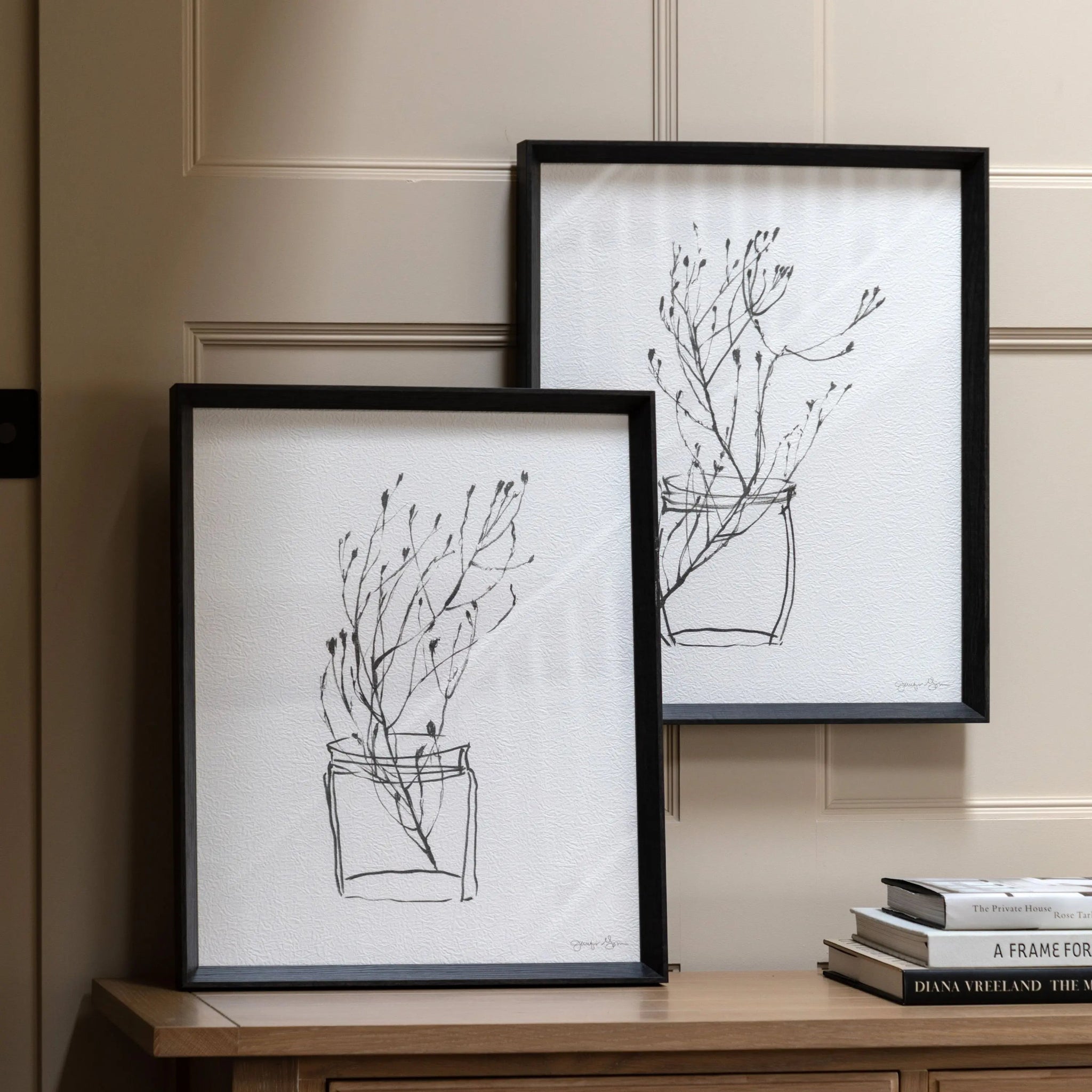 Delicate Nature Framed Art Set of 2 by Jennifer Goldberger
