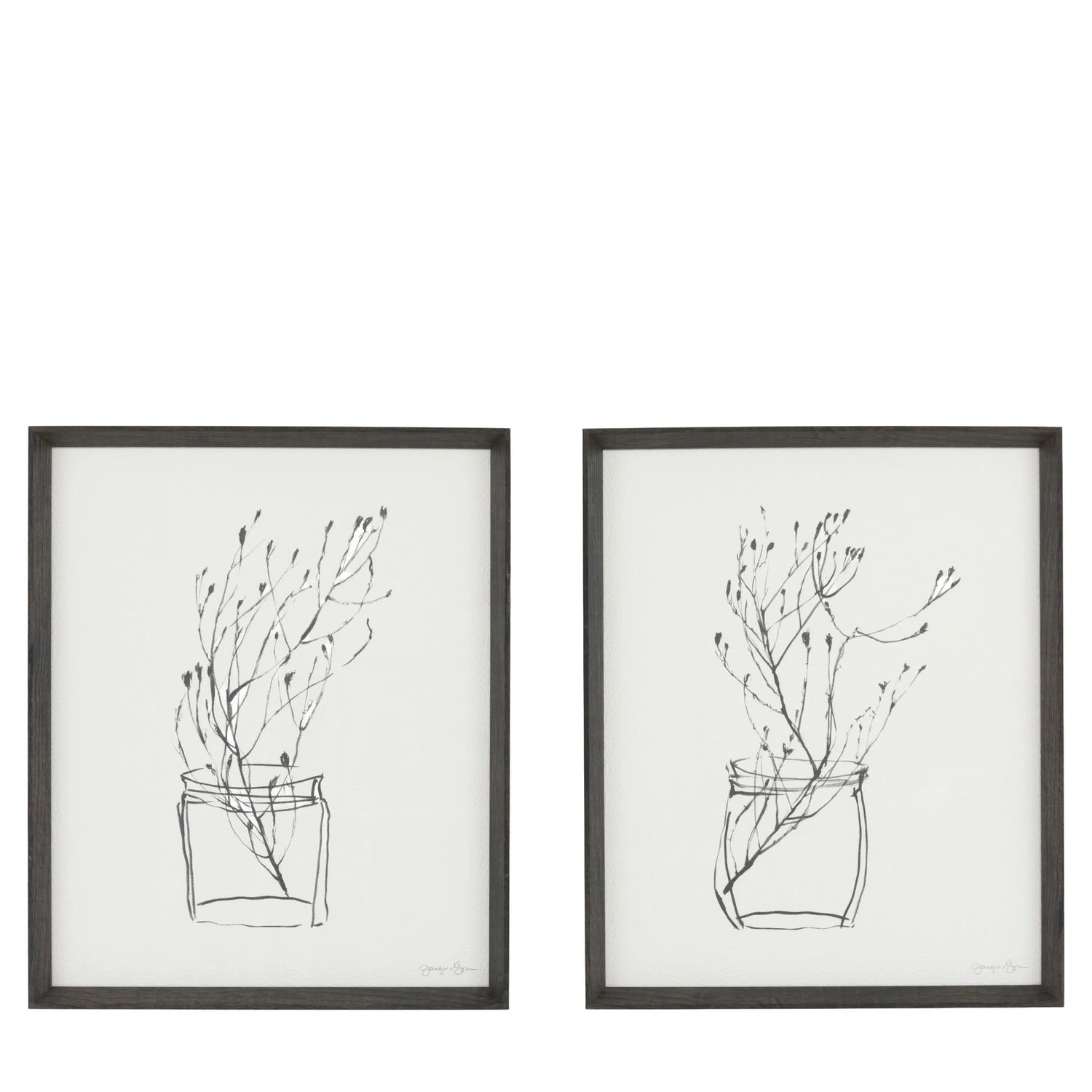 Delicate Nature Framed Art Set of 2 by Jennifer Goldberger