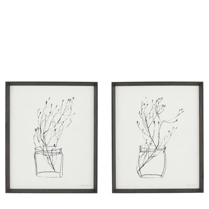 Delicate Nature Framed Art Set of 2 by Jennifer Goldberger