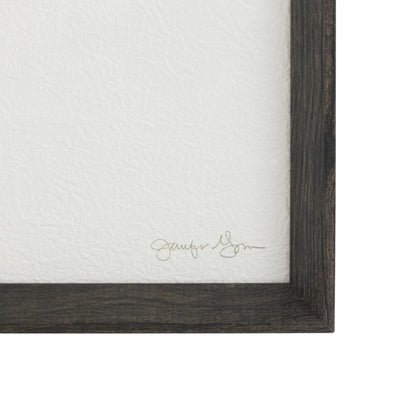 Delicate Nature Framed Art Set of 2 by Jennifer Goldberger frame close up