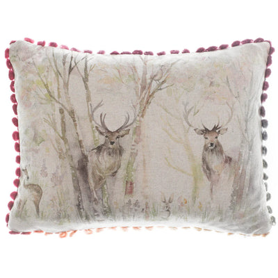 Voyage Maison Enchanted Forest Printed Cushion Natural 25cm x 35cm