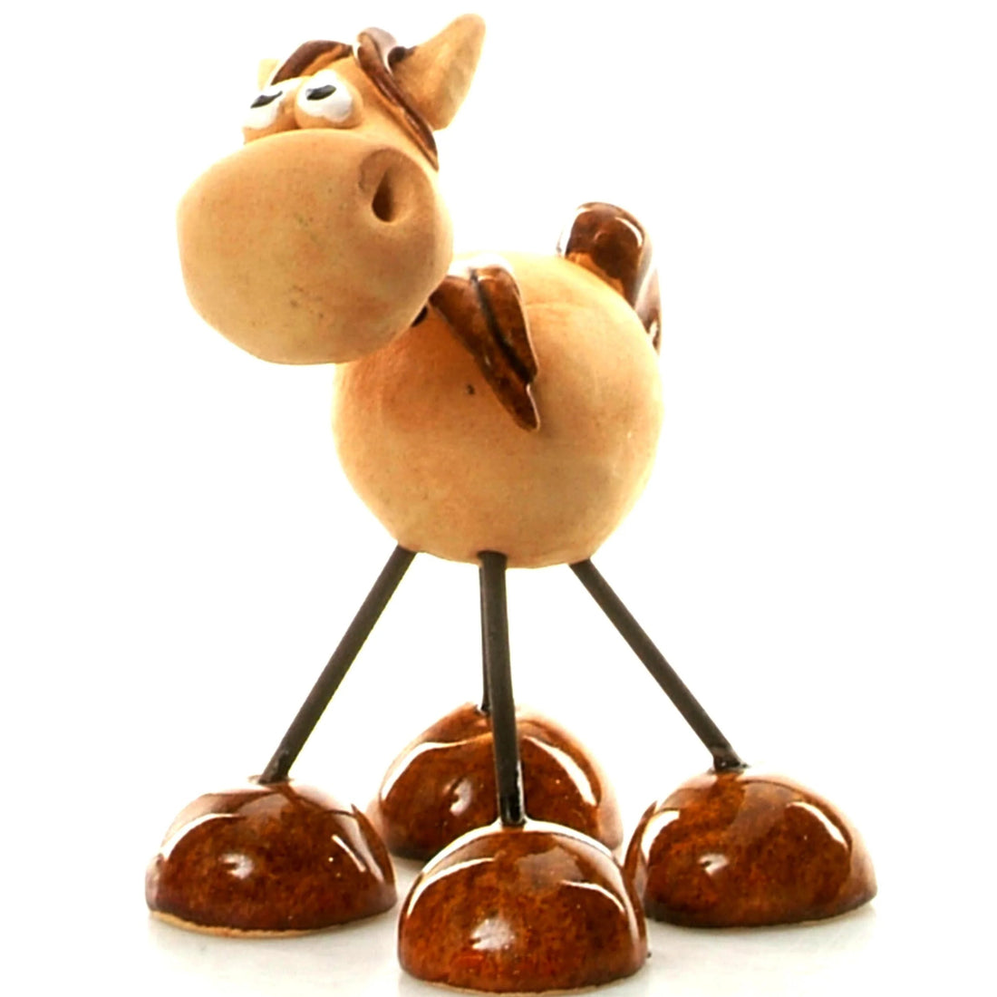 Enigma Wire Legs Laughing Horse Brown