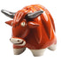  ceramic bull figurine on a white background