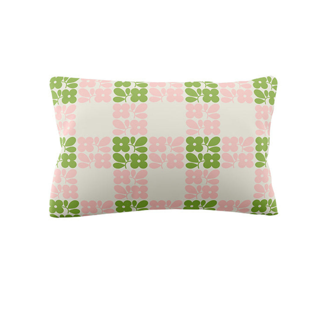 Orla Kiely Floret Check Dill Duvet Cover Set Pink