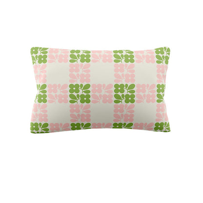 Orla Kiely Floret Check Dill Duvet Cover Set Pink