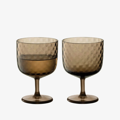 LSA Dapple Wine Glass 325ml Earth Brown