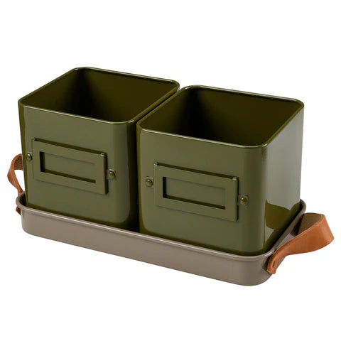 Burgon &amp; Ball Collector Herb Pots - Olive
