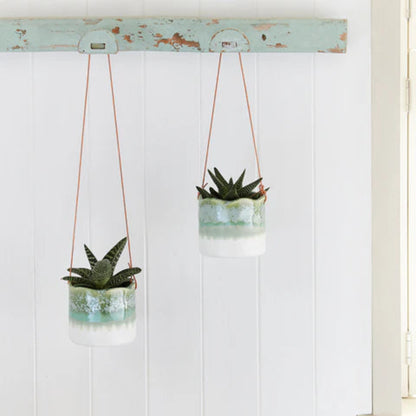 Burgon &amp; Ball Hanging Pot Wave Green