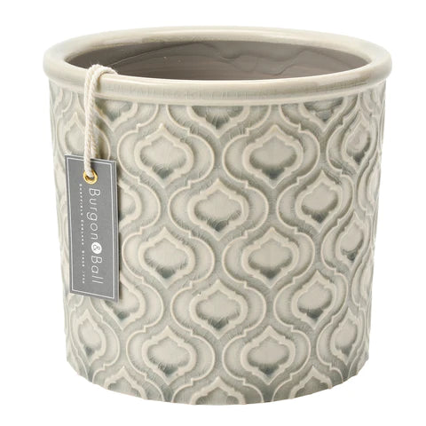 Burgon &amp; Ball Venetian Grey Glazed Pot - Large