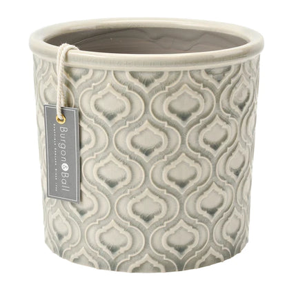 Burgon &amp; Ball Venetian Grey Glazed Pot - Large