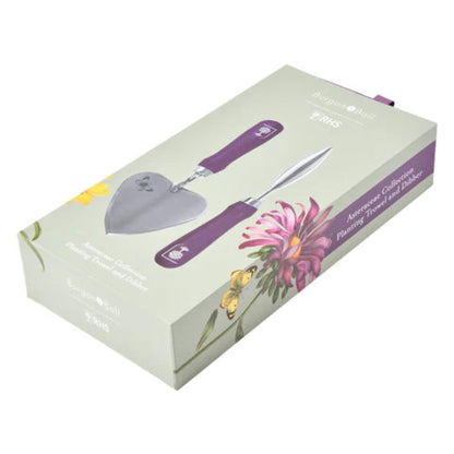 Burgon &amp; Ball Asteraceae Planting Trowel and Dibber Set