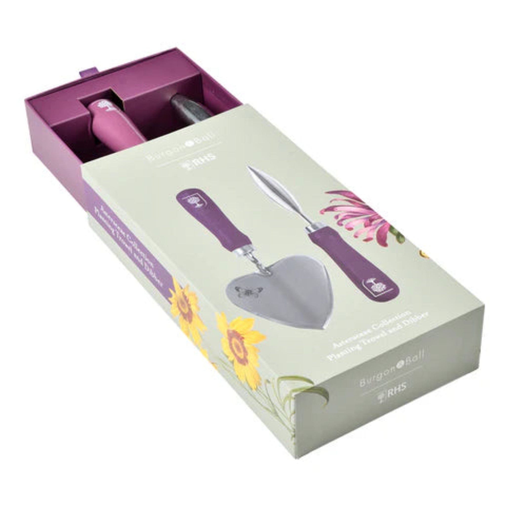Burgon &amp; Ball Asteraceae Planting Trowel and Dibber Set