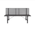 Garden Trending Richmond Bench  Steel Carbon