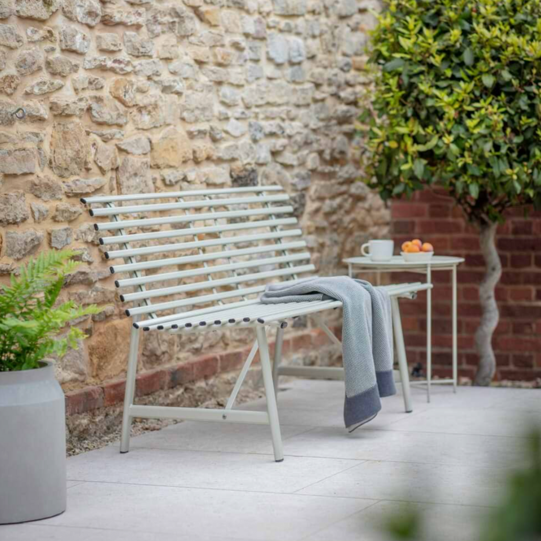 Garden Trending Richmond Bench Steel Clay