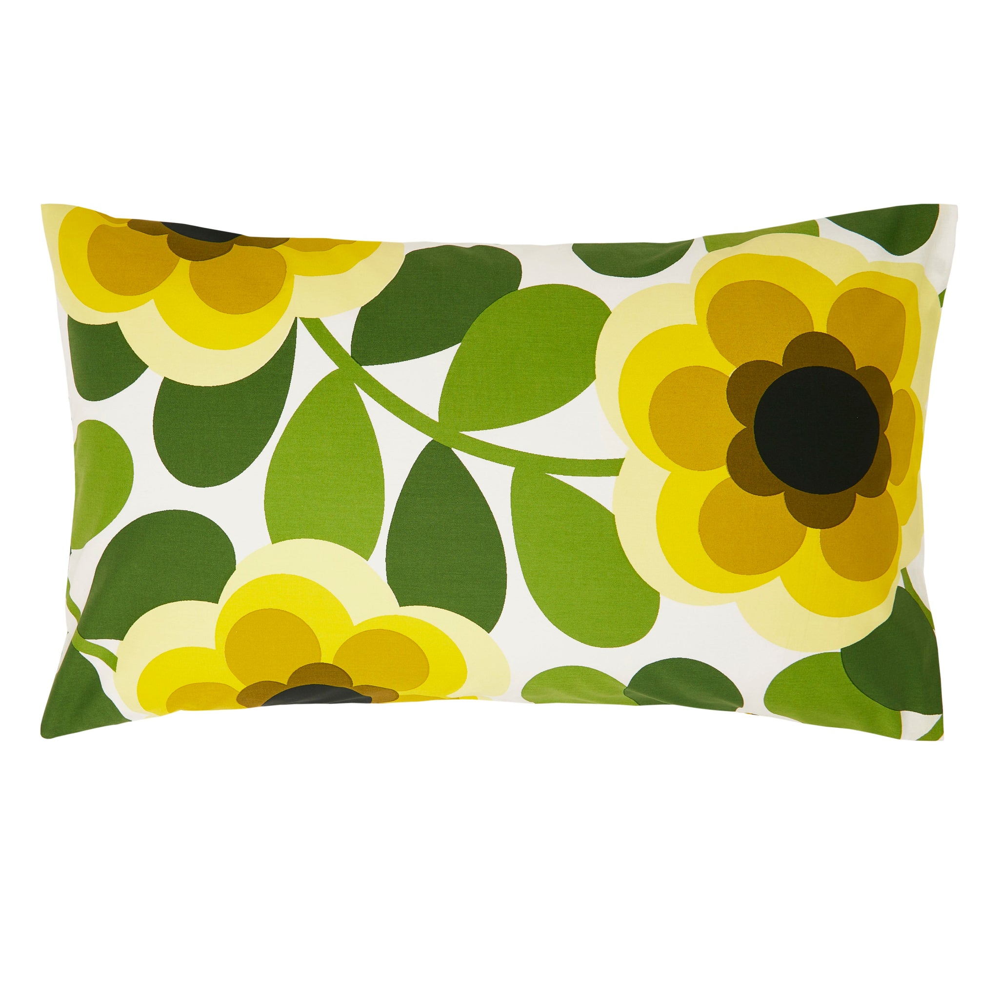 Orla Kiely Giant Water Lilly Lemon Twist Pillowcase