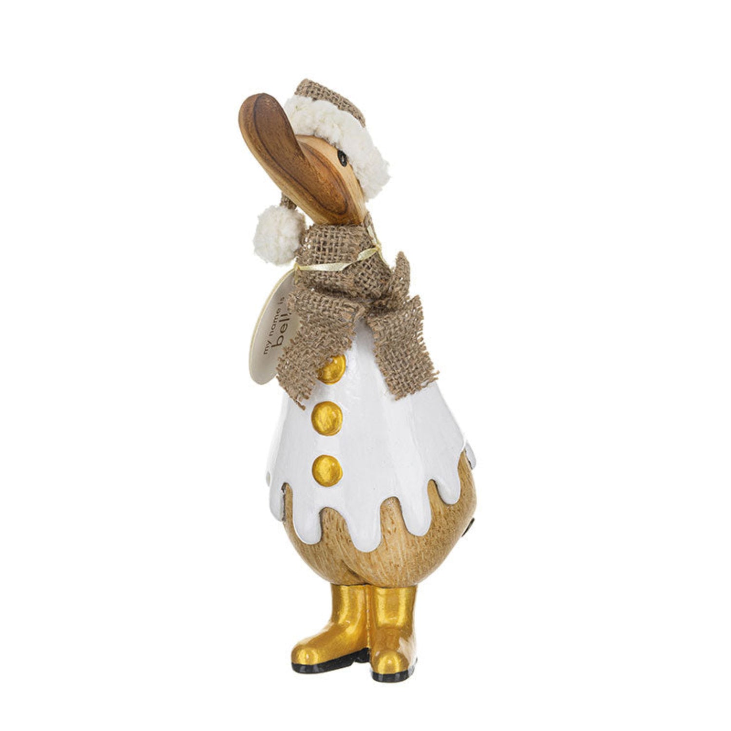 DCUK Christmas Ducklings Gilded Caramel Snowman