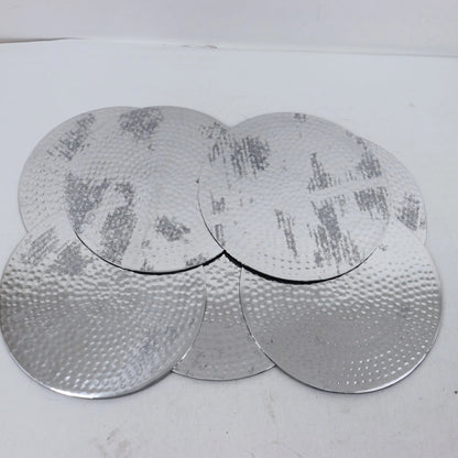 Just Slate Company/ Selbrae House  Hammered Silver Placemats SECONDS Grade C