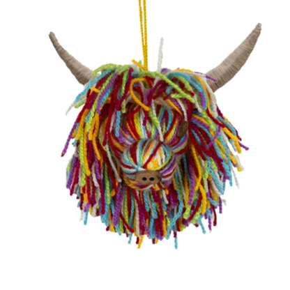 Aquarelle Home Hanging Decoration Sheep &amp; Highland Cow