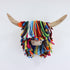 Aquarelle Home Ailsa Wall Mounted Highland Cow Jute Multi Medium