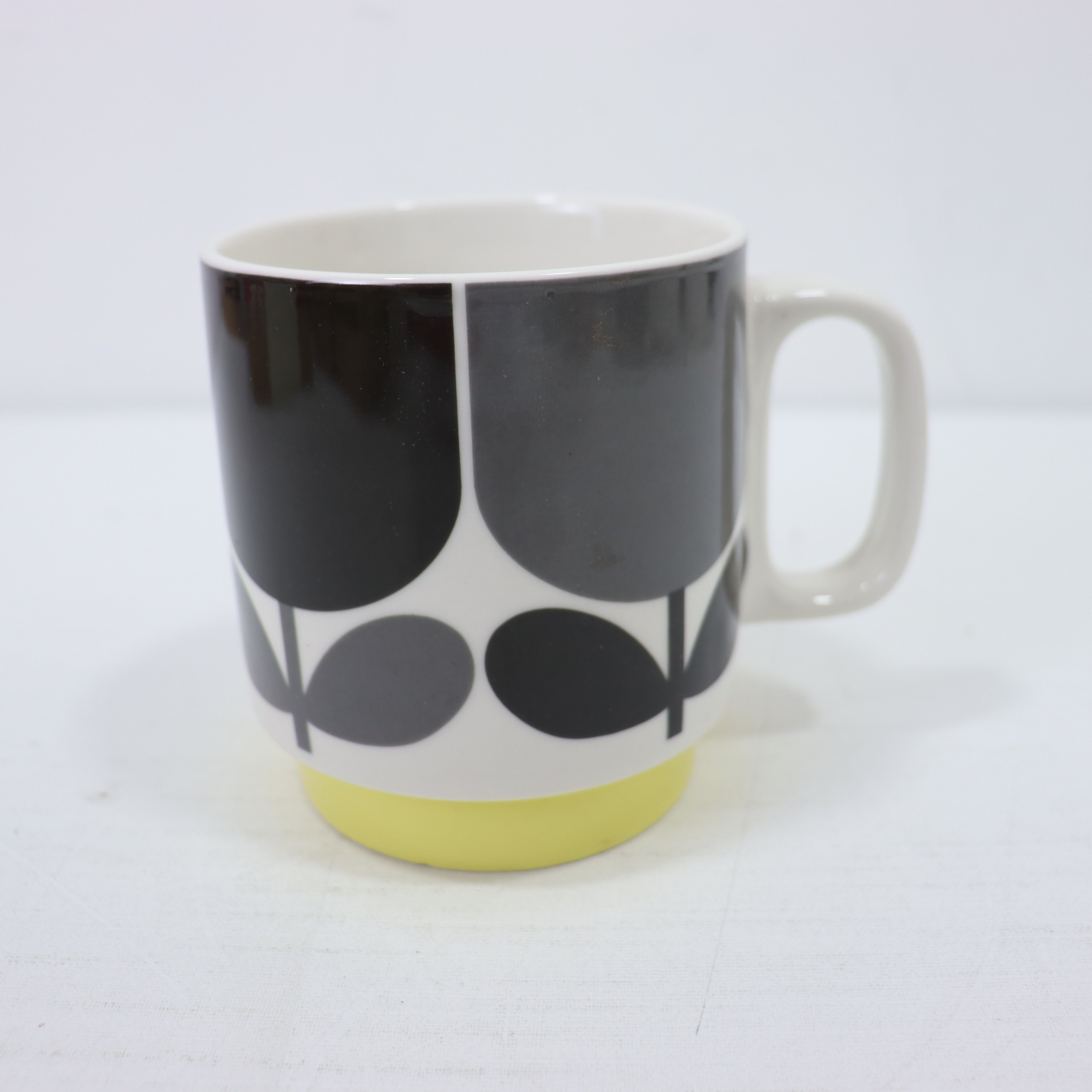 a coffee mug with a design on it