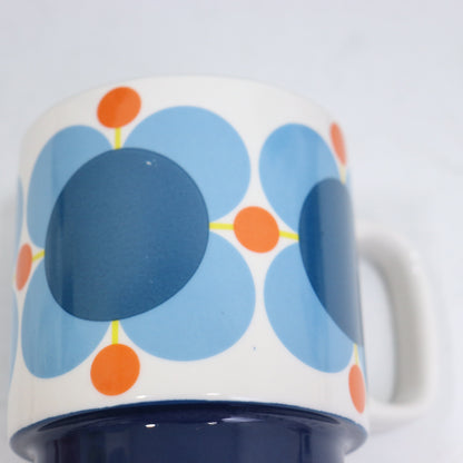 Orla Kiely Stackable Mugs Atomic Print Set of Six - SECONDS