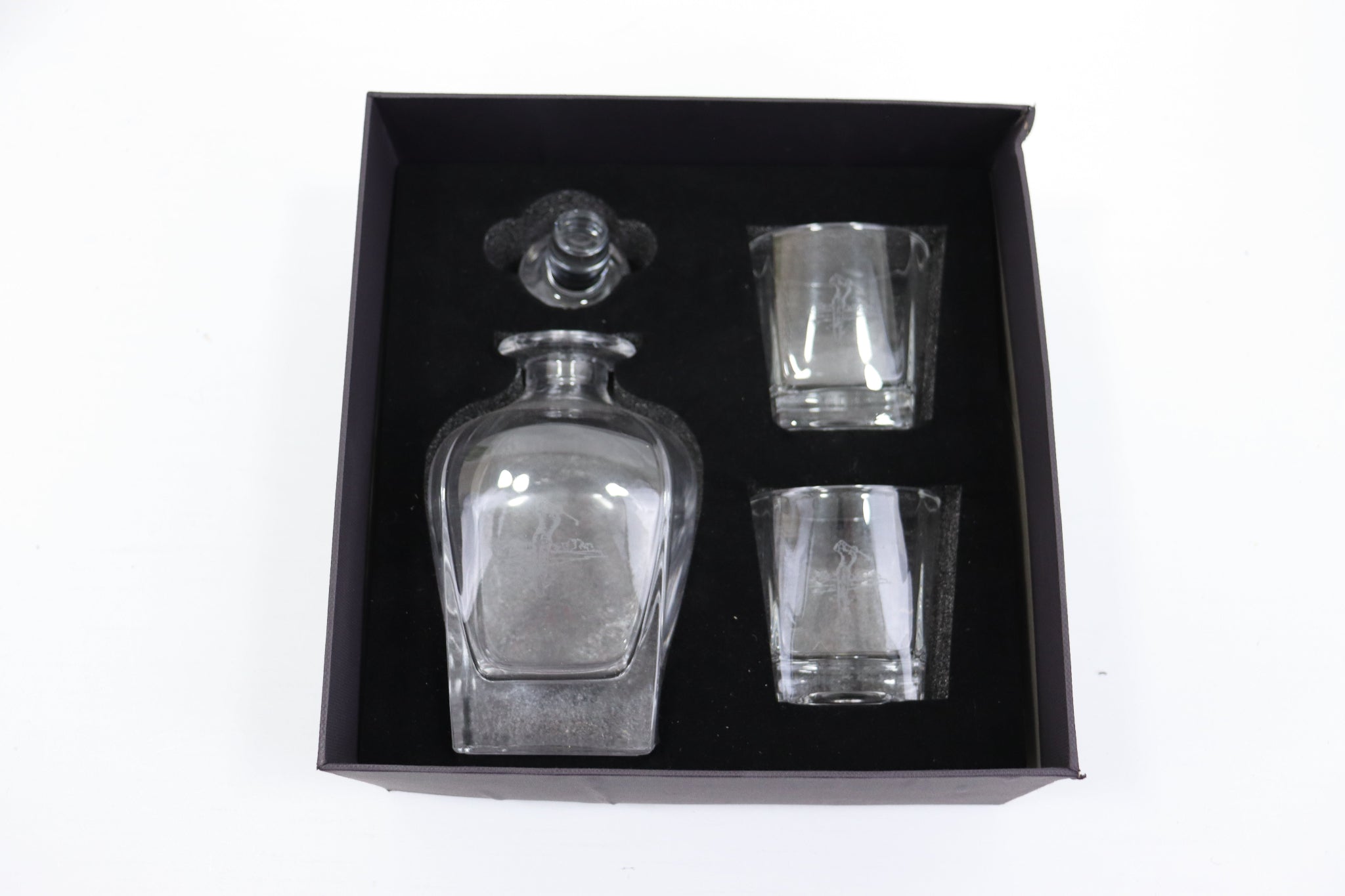 Selbrae House Decanter &amp; Glass Set Golf packing damaged