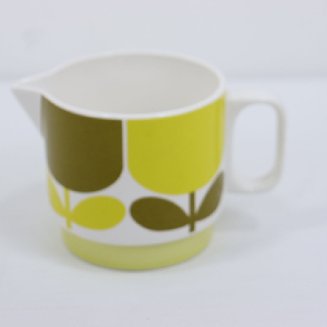 Orla Kiely Block Flower Milk Jug Ochre Yellow 350ml SECONDS
