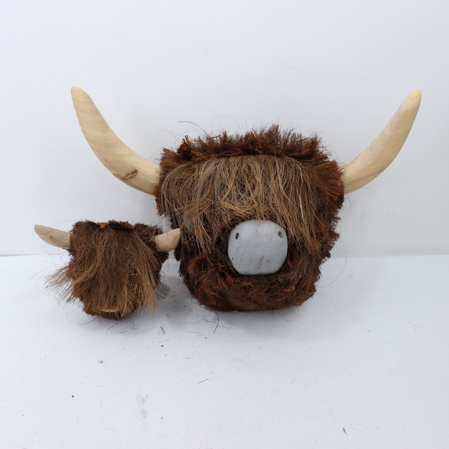 Wooden Highland Cow Head