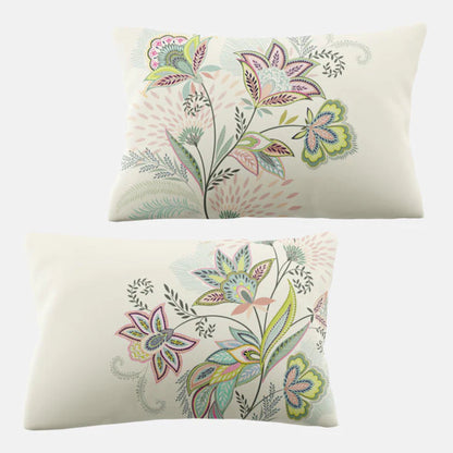 Sara Miller Passiflora Pillowcase pair Light Stone